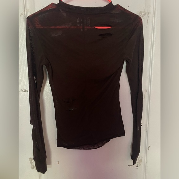 dark chocolate ripped tee - Picture 3 of 4